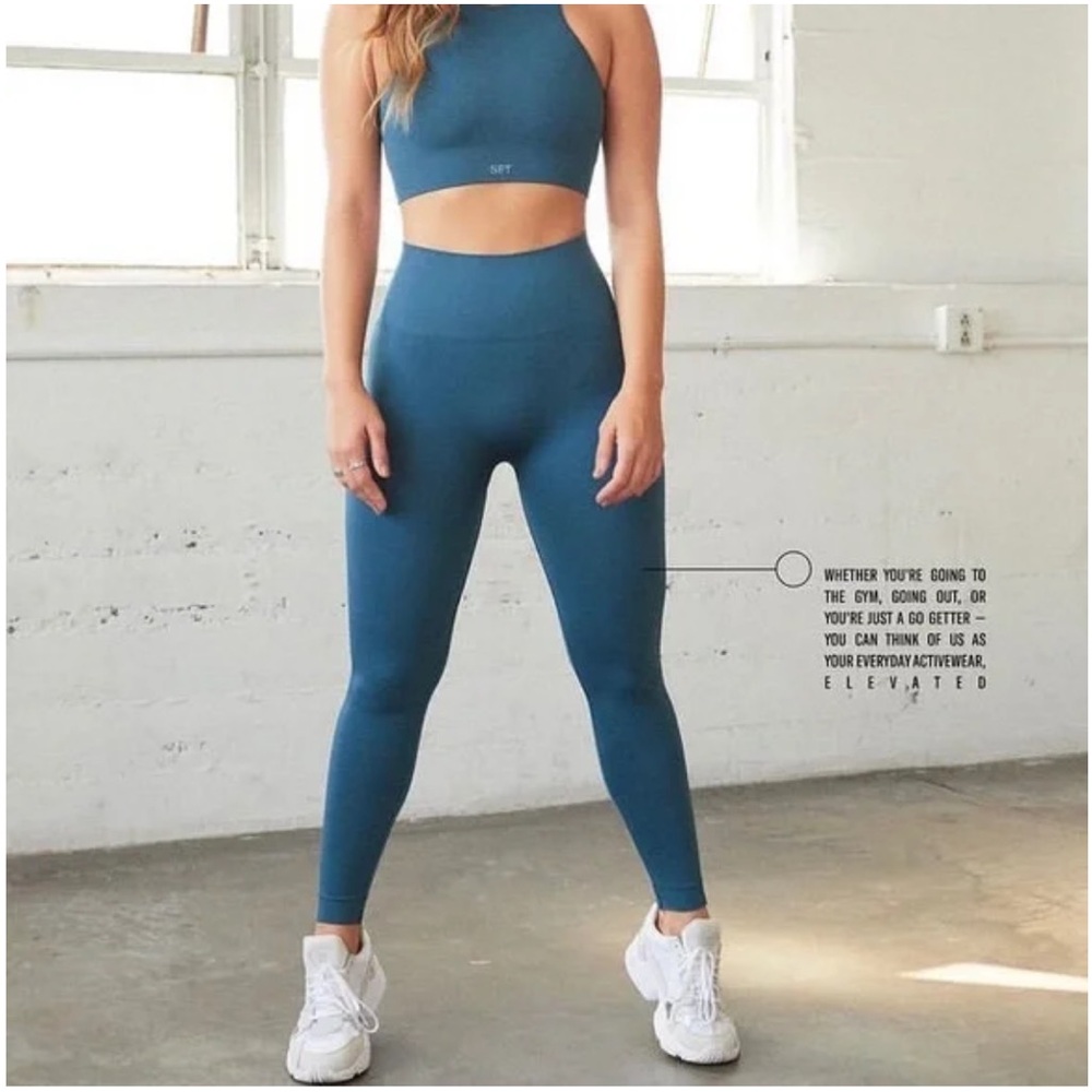 Set Active Sculptflex Leggings in Neptune Blue